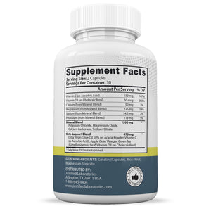 Supplement Facts of Slimming Keto ACV Max Pills 1675MG