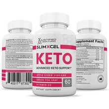 Load image into Gallery viewer, all sides of the bottle of SlimXcel Keto ACV Pills