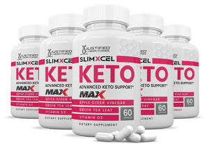 5 bottles of SlimXcel Keto ACV Max Pills 1675MG