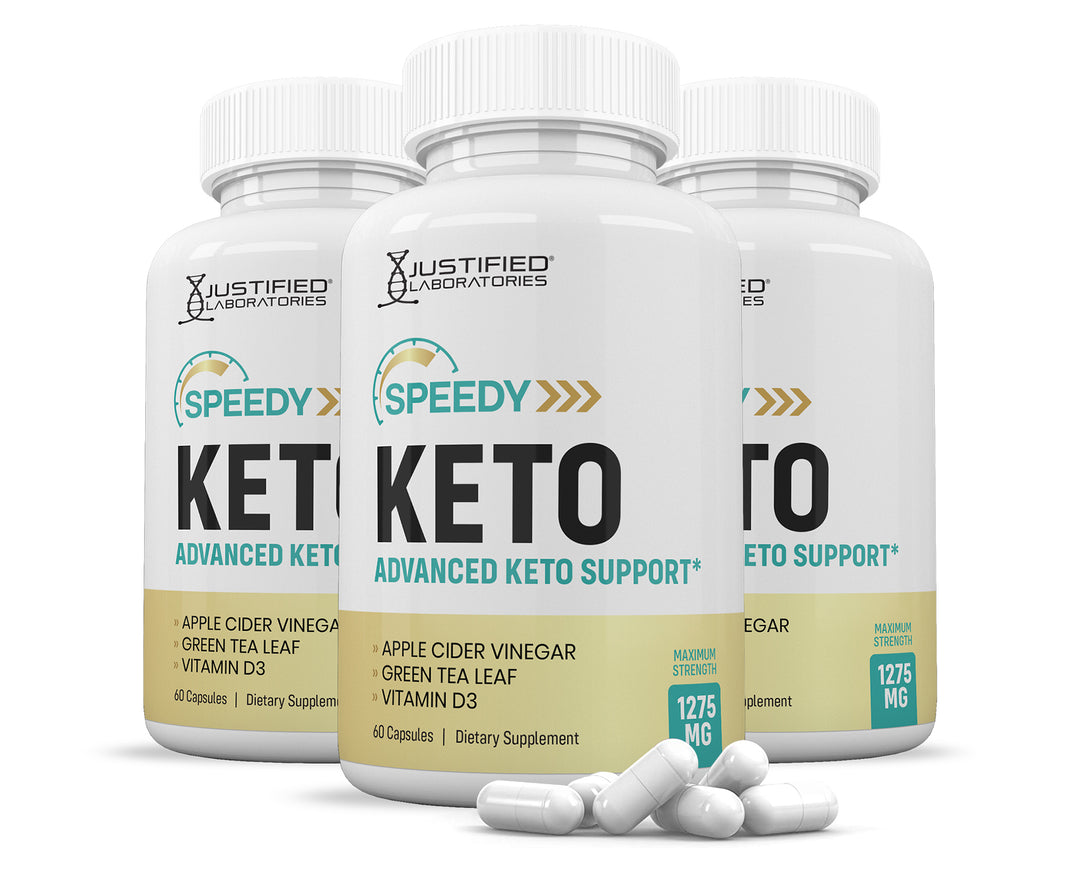 3 bottles of Speedy Keto ACV Pills 1275MG