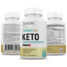 Load image into Gallery viewer, All sides of Speedy Keto ACV Max Pills 1675MG