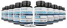 Laden Sie das Bild in den Galerie-Viewer, 10 bottles of Stinagra RX Max Men’s Health Supplement 1600mg
