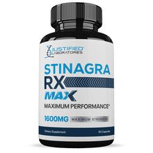 Charger l&#39;image dans la galerie, Front facing image oStinagra RX Max Men’s Health Supplement 1600mg