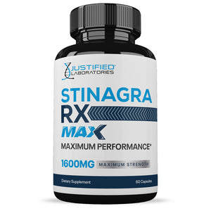 Front facing image of  Stinagra RX Max Men’s Health Supplement 1600mg