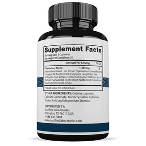 Supplement  Facts of Stinagra RX Men’s Health Supplement 1484mg