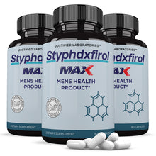 Load image into Gallery viewer, 3 bottles of Styphdxfirol Max Men’s Health Supplement 1600mg