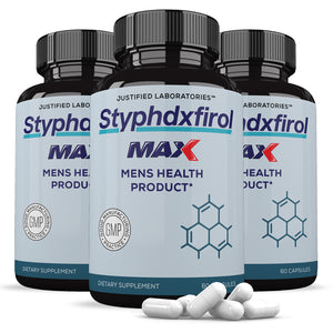 3 bottles of Styphdxfirol Max Men’s Health Supplement 1600mg
