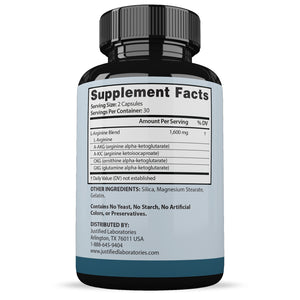 Supplement Facts of Styphdxfirol Max Men’s Health Supplement 1600mg