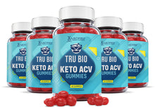 Cargar imagen en el visor de la Galería, 5 bottles of Tru Bio Keto ACV Gummies
