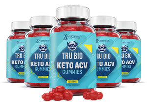 5 bottles of Tru Bio Keto ACV Gummies