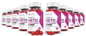 10 bottles of 2 X Stronger Extreme True Form Keto ACV Gummies 2000mg