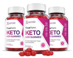 3 bottles of True Form Keto ACV Gummies