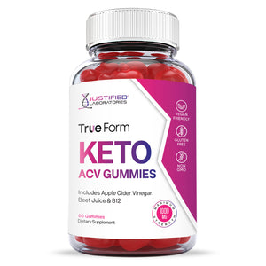 Front facing image of  True Form Keto ACV Gummies