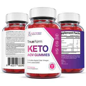 True Form Keto ACV Gummies + חבילת כדורי Keto