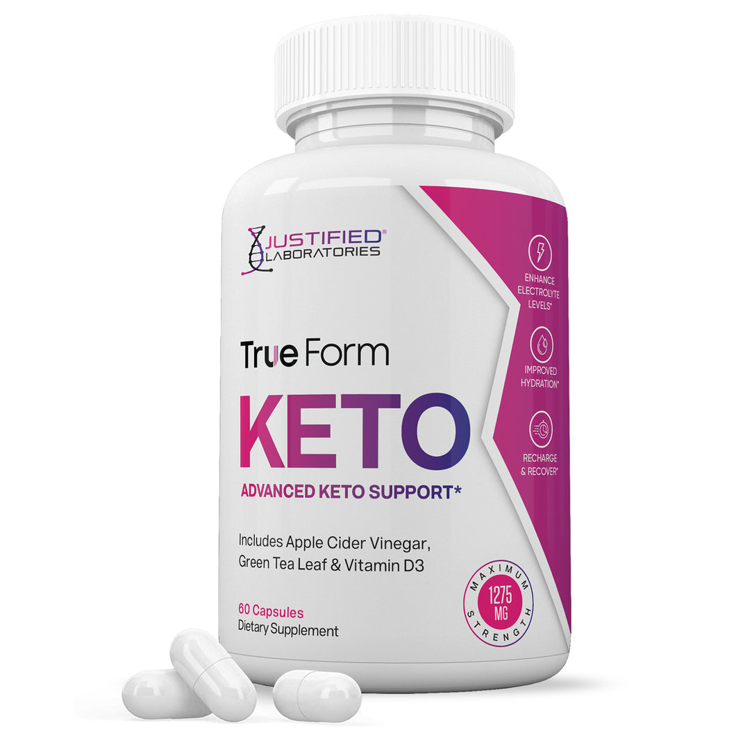 1 bottle of True Form Keto ACV Pills 1275MG