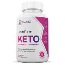 Cargar imagen en el visor de la Galería, Front facing image of  True Form Keto ACV Pills 1275MG