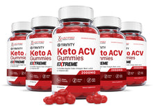 Load image into Gallery viewer, 5 Bottles 2 x Stronger Trinity Keto ACV Gummies Extreme 2000mg