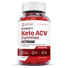 Load image into Gallery viewer, Front facing of 2 x Stronger Trinity Keto ACV Gummies Extreme 2000mg