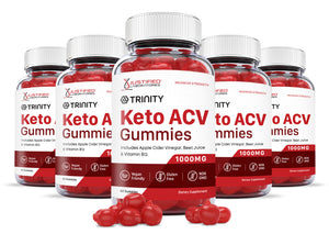 5 bottles of Trinity Keto ACV Gummies 1000MG