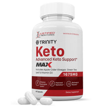 Load image into Gallery viewer, 1 bottle of Trinity Keto ACV Max Pills 1675MG