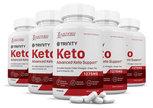 5 bottles of Trinity Keto ACV Pills 1275MG