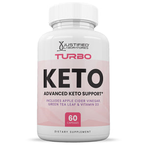 Front facing image of Turbo Keto ACV Pills 1275MG