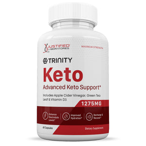 Front facing image of  Trinity Keto ACV Pills 1275MG