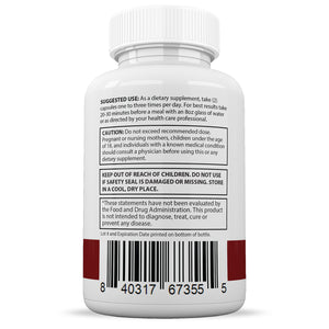 Suggested use and warning of  Trinity Keto ACV Pills 1275MG