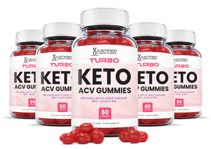 5 bottles of Turbo Keto ACV Gummies 1000MG