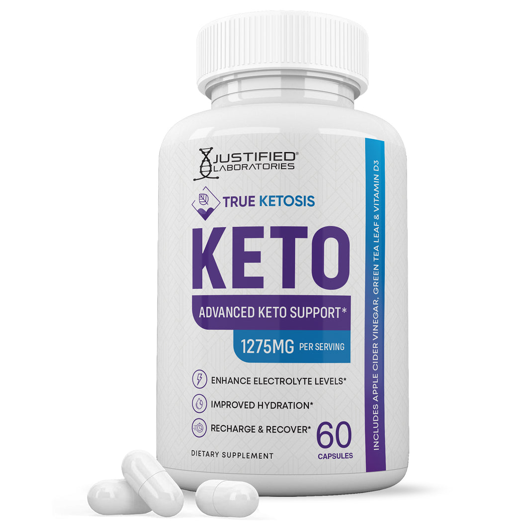 1 bottle of True Ketosis Keto ACV Pills 1275MG