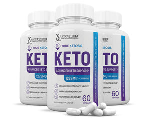3 bottles of True Ketosis Keto ACV Pills 1275MG