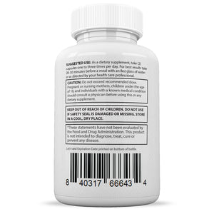 Suggested use and warning of  True Ketosis Keto ACV Pills 1275MG