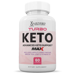 Front facing image of Turbo Keto ACV Max Pills 1675MG
