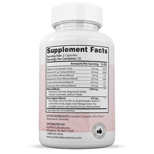 Supplement Facts of Turbo Keto ACV Max Pills 1675MG