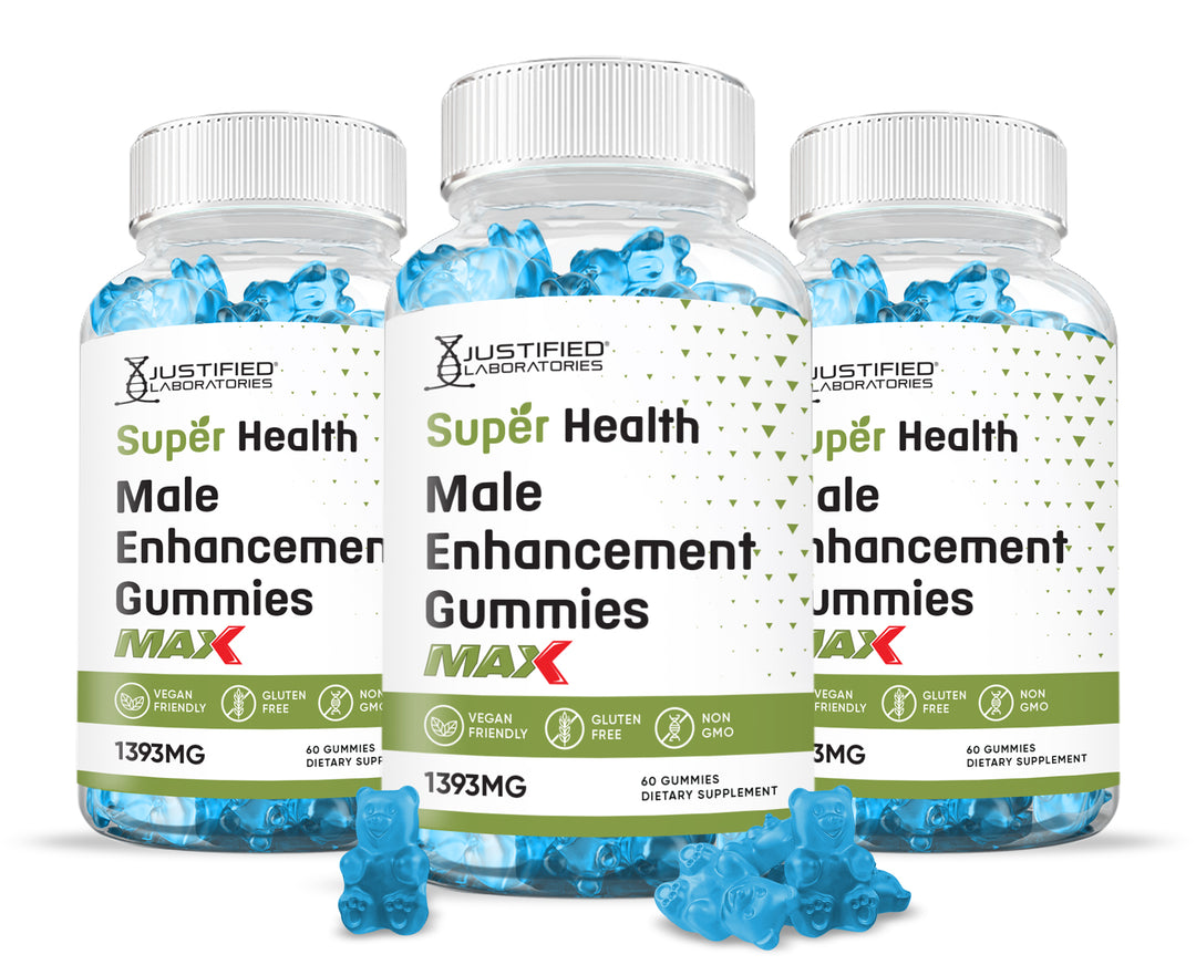 3 bottles of Super Health Men's Health Max Gummies 1393MG
