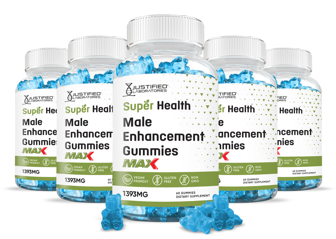 5 bottles of Super Health Men's Health Max Gummies 1393MG