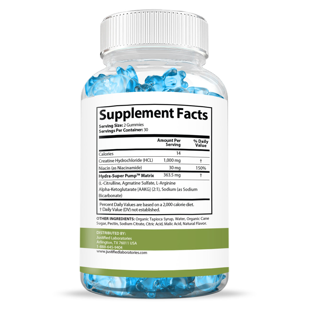 Supplement  Facts of Super Health Men's Health Max Gummies 1393MG