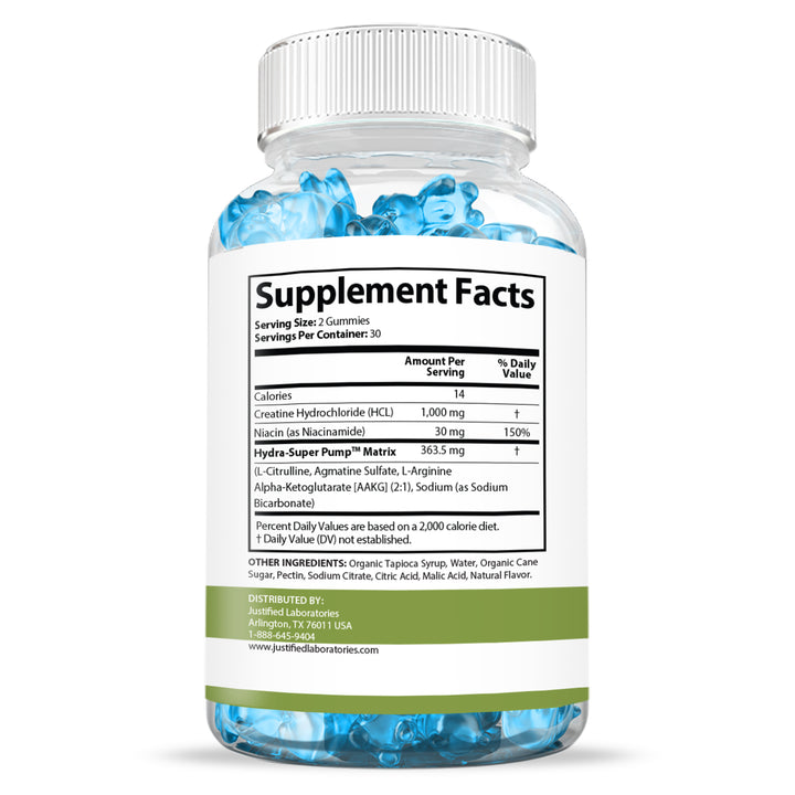 Supplement  Facts of Super Health Men's Health Max Gummies 1393MG