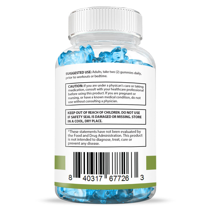 Suggested use and warning of  Super Health Men's Health Max Gummies 1393MG