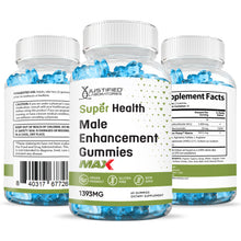 Load image into Gallery viewer, All sides of Super Health Men&#39;s Health Max Gummies 1393MG