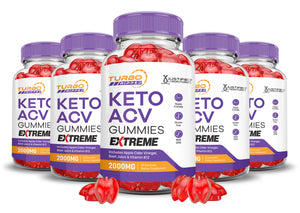 Turbo Ripped Keto ACV Gummies 2000MG 5 Bottles