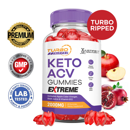 Turbo Ripped Keto ACV Gummies 2000MG