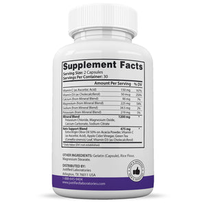 Turbo Ripped Keto ACV Extreme Pills 1675MG Supplement Facts