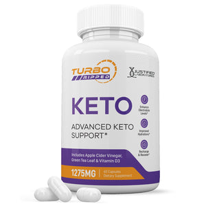 Turbo Ripped Keto ACV Pills 1275MG