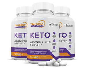 Turbo Ripped Keto ACV Pills 1275MG 3 Bottles