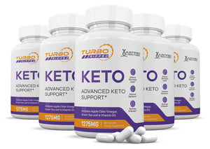 Turbo Ripped Keto ACV Pills 1275MG 5 Bottles