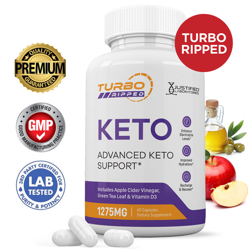 Turbo Ripped Keto ACV Pills 1275MG