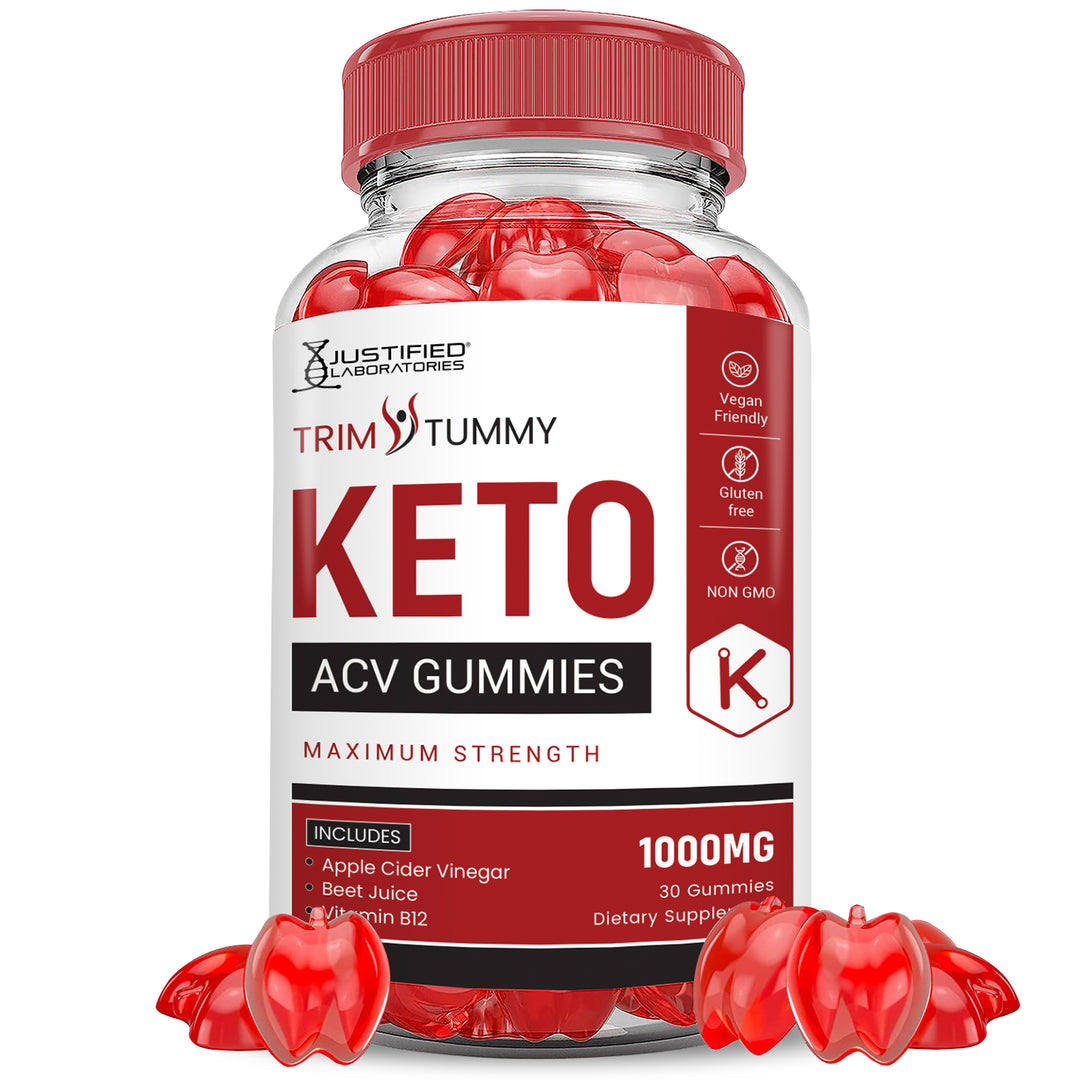 1 bottle Trim Tummy Keto ACV Gummies 1000MG