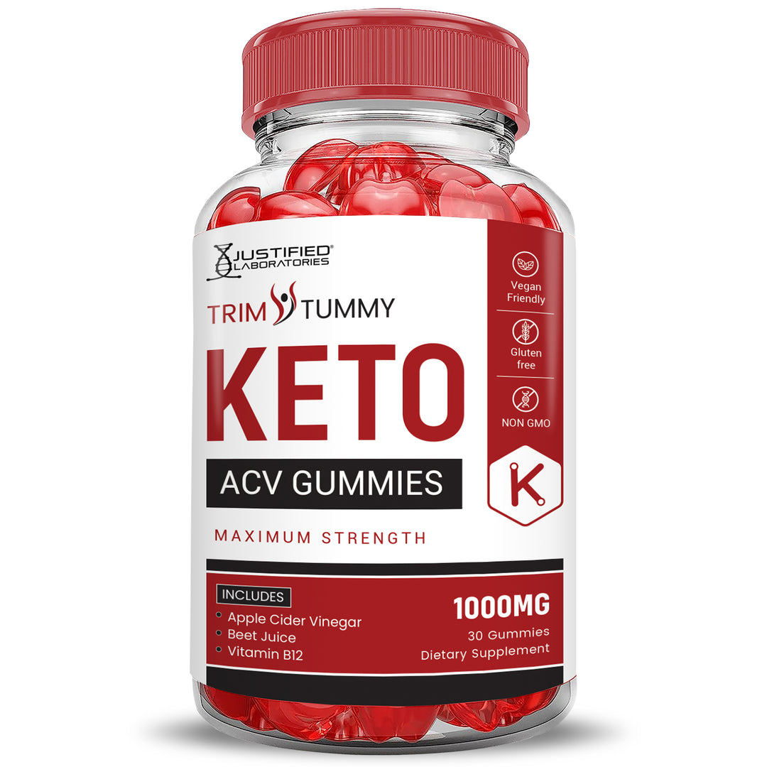 Front of Trim Tummy Keto ACV Gummies 1000MG
