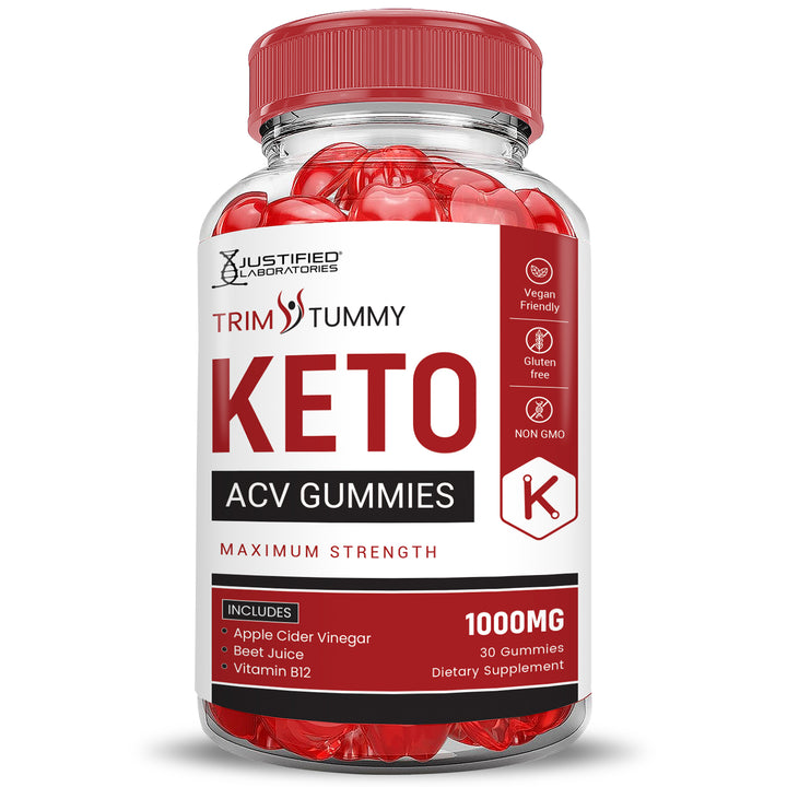 Front of Trim Tummy Keto ACV Gummies 1000MG